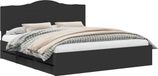 vidaXL Bedframe met lade met opslag Zwart 180 x 200 cm Ingenieurshout