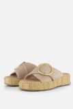 Tamaris Comfort Slippers beige Leer - Maat 39