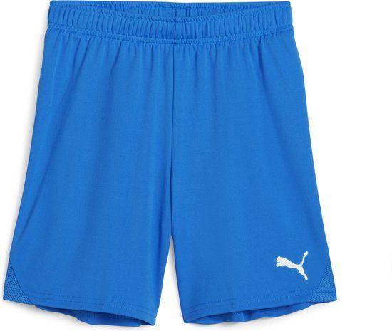 PUMA teamGOAL Shorts Jr Unisex sportbroek - Electric Blue Lemonade-Puma White
