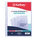 Kathay 86556200 - verpakking met 20 geperforeerde hoezen, A4, 11 gaten, standaard polypropyleen
