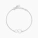 Estina Bracelet Argent Blanc
