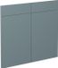 Vicco R-Line Façade de cuisine – 79.2 x 70.8 cm façade de meuble pour caisson bas avec tiroirs Bleu-gris
