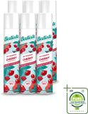 Batiste 6 x Cherry Shampooing sec - Parfum Cerisier - Rafraîchit et donne du volume - 200 ml - Pack économique