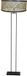 Steinhauer Vloerlamp Stang 3845ZW - Zwart met naturel bamboe kap (50 cm), E27 fitting