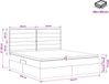 vidaXL LED-opbergbed met matras, donkergrijs, 160 x 200 cm, stof