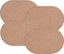 Zeller tafel Placemats - 4x stuks - kurk - 44 x 29 cm
