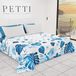 PETTI Artigiani Italiani - Sprei voor lente, zomer, eenpersoonsbed, design Tropical 01, 100% hypoallergeen, microvezel, 100% Made in Italy