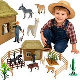 Woopie figurines d'animaux de la ferme set de 37 pièces petit fermier