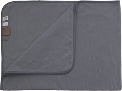 Snoozebaby Organische Wiegdeken Storm Grey - 75x100 cm