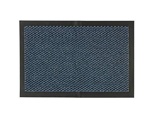 Carpido Deurmat - 60 x 80 cm - Blauw Gemêleerd - Sneldrogend - Antislip