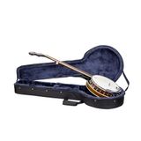 Crossrock Lichtgewicht Foam Case past 5-String Resonator & Gibson Tenor Banjo - met Afneembare Banden, Accessoire Compartiment & Extern Pocket-Zwart (CRP200BJBK)