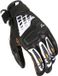 Macna Haros Motorfiets handschoenen - Wit/oranje/zwart - Leer - Maat XL
