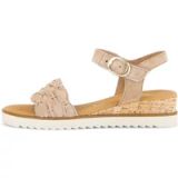 Gabor 758 Sandales - Avec compensé - Femme - Beige - Taille 41