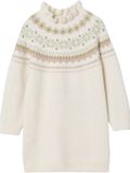 Vertbaudet Robe jacquard en tricot pour filles