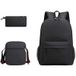 SZSMART Sac à dos MODÈLE Ensemble de sacs pour étudiants en trois pièces Poppy