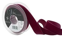 Berisfords Fluwelen lint, Bordeaux, 10,2 x 2,2 x 10,2 cm