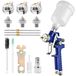 Mini HVLP pistolet à peinture pour travaux de précision avec 3 buses