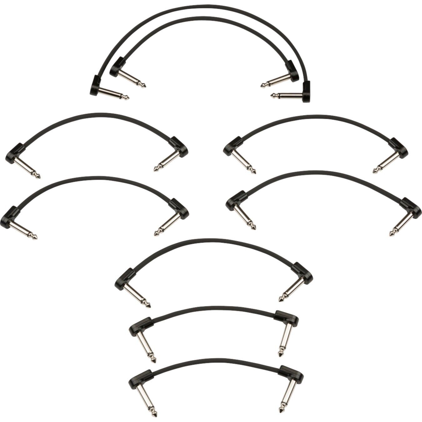 Fender Blockchain Patch Cable Kit - Black - 9-Piece - Small