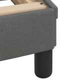 vidaXL Bedframe "Hvar" Donkergrijs Stof 100x200 cm