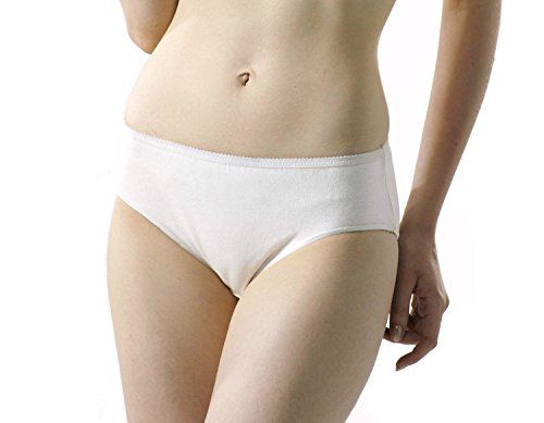 ana wiz Super Soft Wegwerpslips voor dames - 4 stuks - Katoen - Medium - Wit