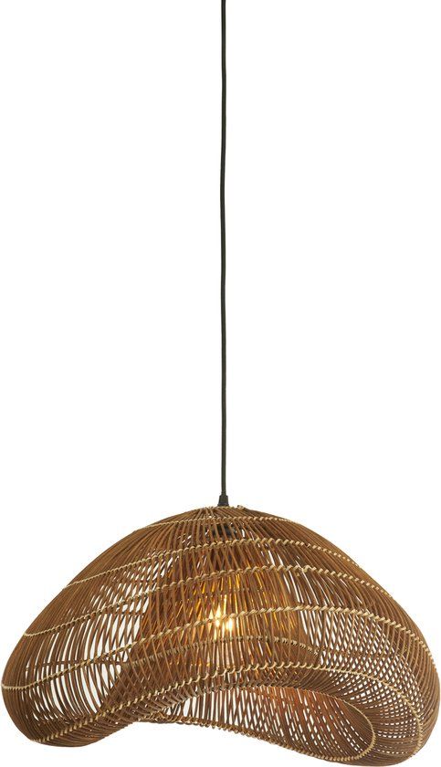 Light & Living Hanglamp Janzur Rotan Bruin E27