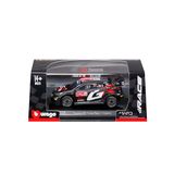 Bburago Toyota GR Yaris Rally 1 Hybrid #17 Ogier met vitrine op schaal 1:43
