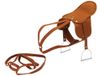 Happy People 58466 - Zadel en hoofdstel met hoofdstel voor paarden pluche metalen beugels voor kinderen paarden