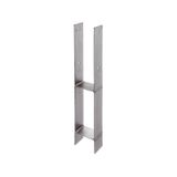 GAH Alberts 213718 H-paalhouders | Roestvrijstaal | Breedte 91 mm