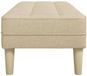 vidaXL Bank met kussen crème 113 x 57 x 39 cm stof