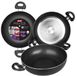 Ibili Deep Induction Frying Pan With 2 Handles 24 cm Silver