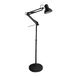 wonderlamp - Avati draaibare staande lamp, staande lamp zwart, in hoogte verstelbaar, lichaam en kop draaibaar, lamp 1xE27