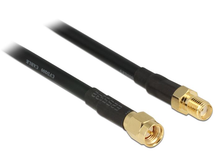 DeLOCK 15m CFD200 Coax Kabel - 50 Ohm