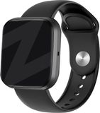 Bandz Sportband Geschikt voor Fitbit Versa 1 / 2 - Zwart Siliconen
