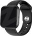 Bandz Sportband Geschikt voor Fitbit Versa 1 / 2 - Zwart Siliconen