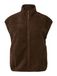 PIECES Bodywarmer 'PCSADIA' chocolat brun