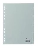 Durable 650510 Tabbladen met bedrukte tabs 1-5, 5-delig, A4 staand, PP, grijs