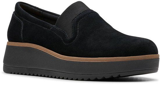 Clarks Shoes Clarks Zylah Sky Womens Black Sde, 6