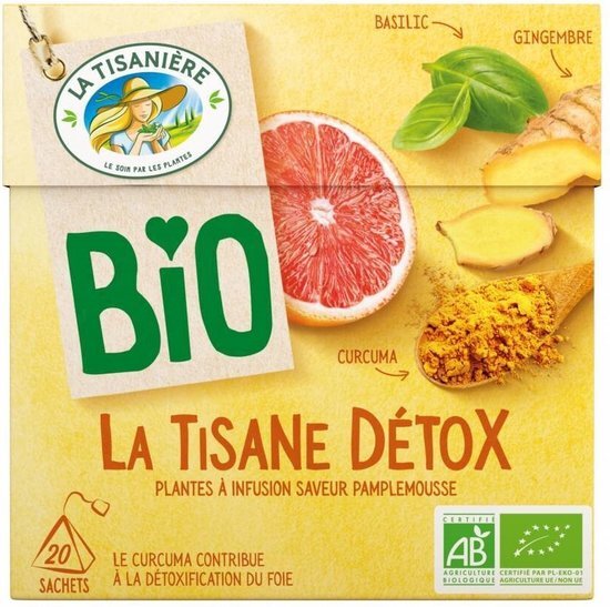 La Tisaniere Detox theebuiltjes bio (20ST