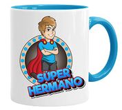 Superhero Mok / broer - hier drinken Sie eine Super Broer - Ontbijt / Verjaardagscadeau voor broer, keramiek, 350 ml, origineel en grappig cadeau