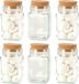 Bellatio Design Glazen flesjes met kurk dop - set 30x - transparant - glas - 250 ml - hobby/DIY - bedankje