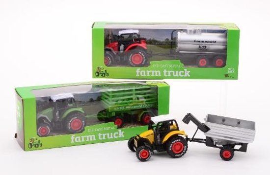 Johntoy Tractor Speelset Die-cast - Geel/Groen