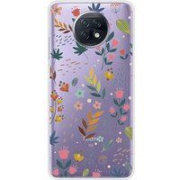 Xiaomi Redmi Note 9T 5G Fleurs colorees bedrukt siliconen hoesje