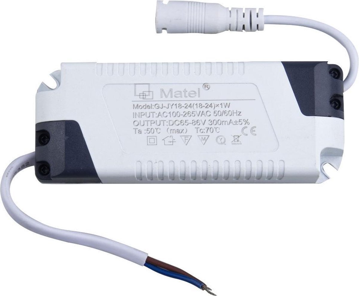 ABC-LED Inbouw adapter - Voeding 65-86V - 24W - LED paneel