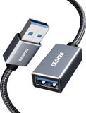 BENFEI USB Verlengkabel - 3 Meter USB 3.0 Kabel - Grijs
