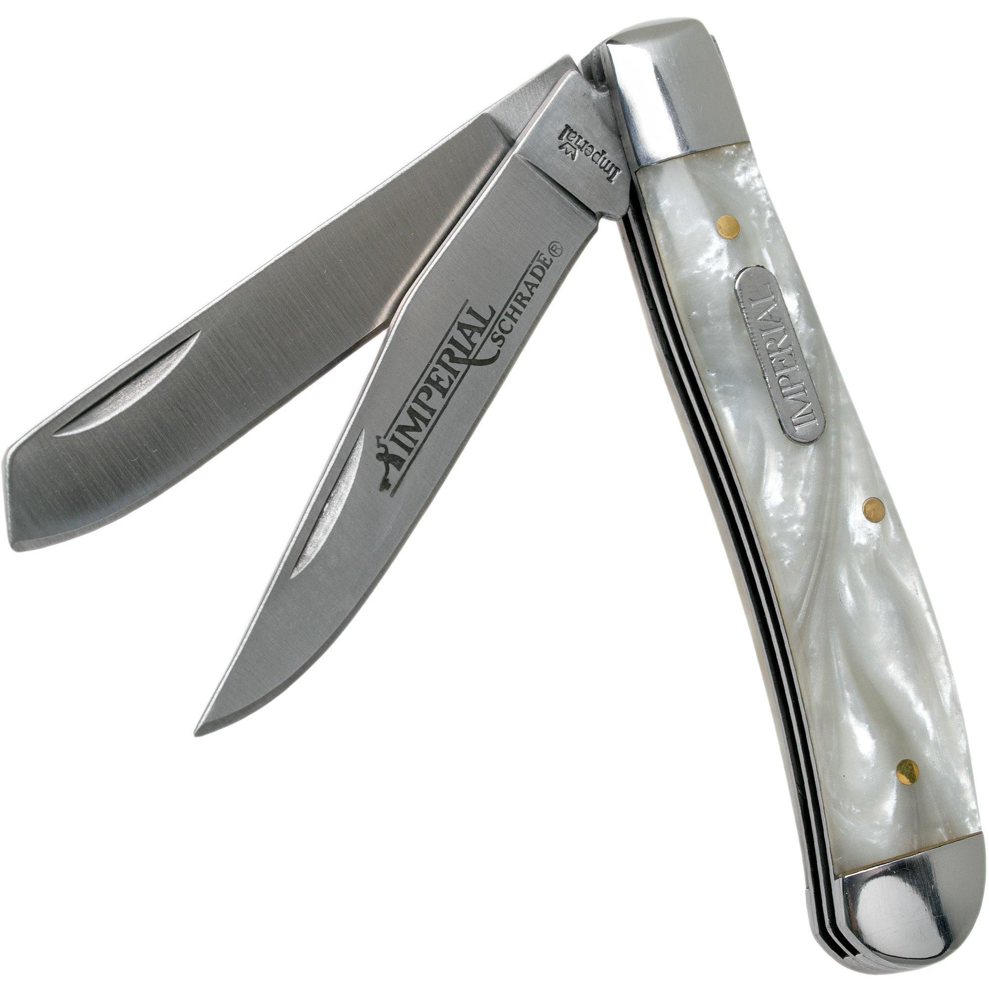 Schrade Imperial Large Trapper Cracked Ice IMP13L slipjoint zakmes - 0044356204774