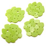 MSV Antislip Pads Badkamer – Set van 4 Antislip Stickers voor Douche en Badkuip – Kiezelsteendesign – Antislip Badmat Alternatief