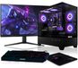 BEASTCOM Q5 | PC de jeu pro | AMD Ryzen 5 4500 6X 3,60 GHz 12 cœurs | NVIDIA RTX 3050 4 Go | 32 Go de RAM | 1 To SSD NVMe | Moniteur LED 27" + set de clavier | WiFi 5 | Win 11