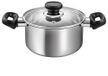 Tescoma Brava steelpan met deksel, diameter 18 cm, 2,0 l, roestvrij staal