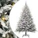 vidaXL Artificial pre-lit kerstboom met ballenset groen 210 cm