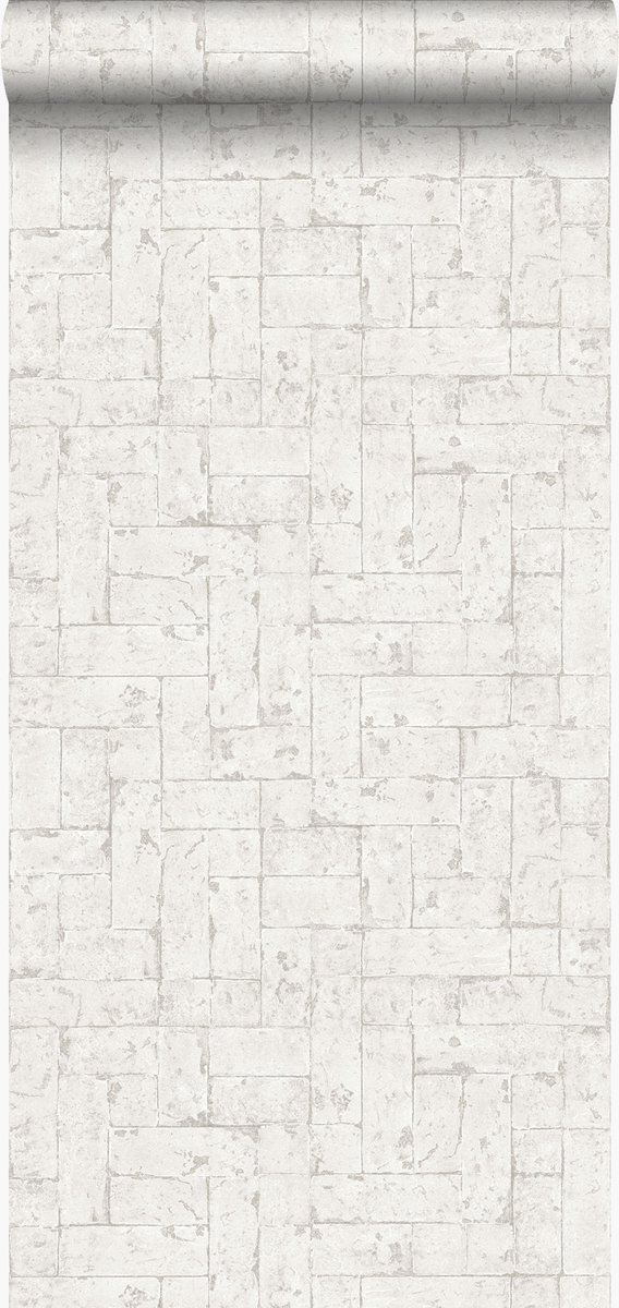 Origin Wallcoverings behang bakstenen gebroken wit - 347567 - 53 cm x 10,05 m
